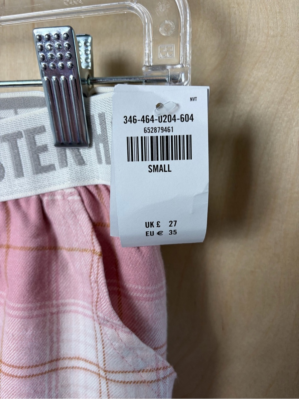 NWT Hollister Pink Plaid Jogger Pants – $35 – Size Small - Picture 3 of 7